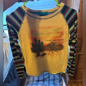 Cowgirl Tuff graphic long sleeve shirt